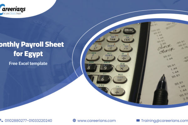 Monthly Payroll Sheet in Excel for Egypt: Basic, Insurance, Tax and Net Pay